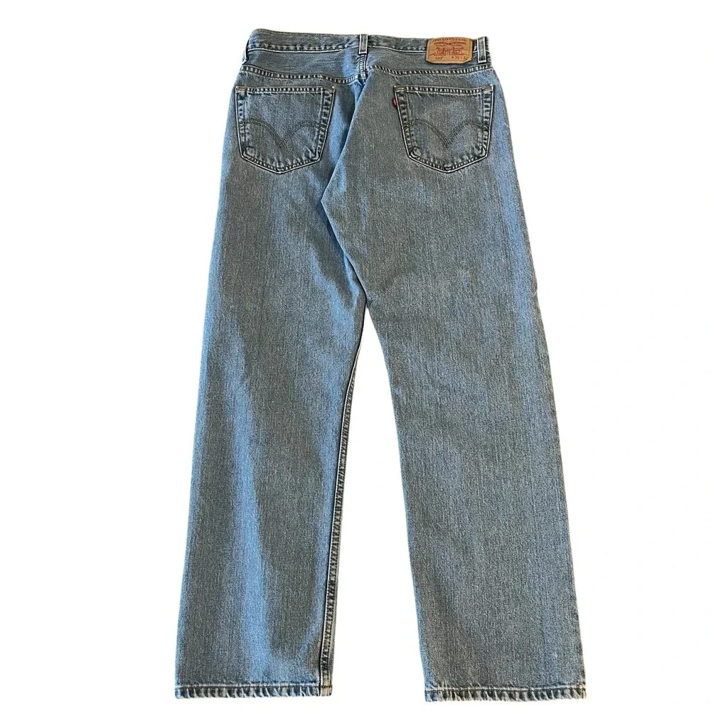 Levi's 505 Regular Fit Straight Denim Jeans Mens‎ 36x32 Medium Blue